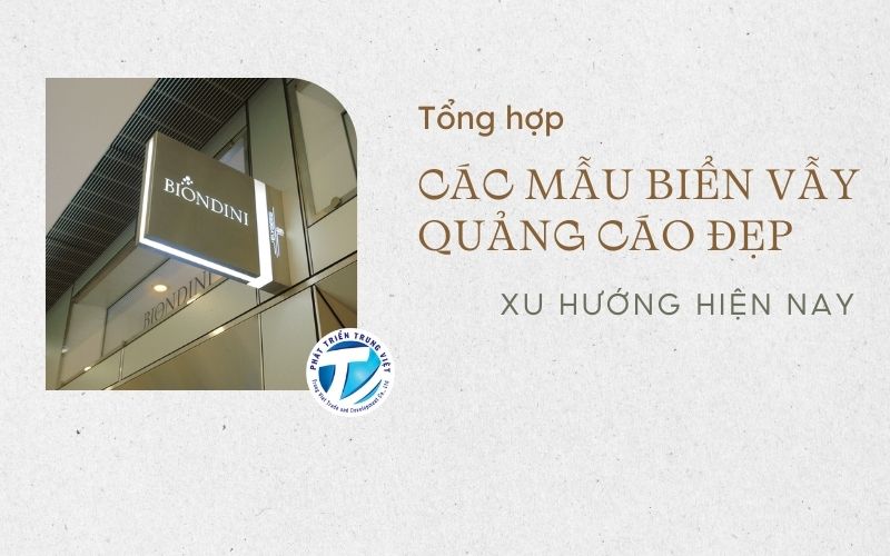 Tổng hợp các mẫu biển vẫy quảng cáo đẹp xu hướng hiện nay